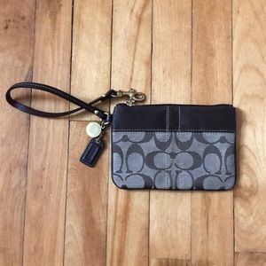 Small coach wristlet